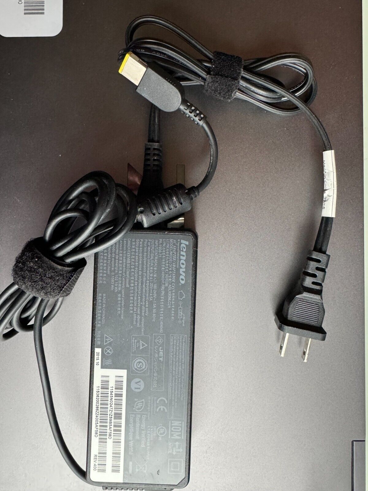 OEM Original Lenovo 90W AC Power Adapter ADLX90NLC2A 45N0247 45N0248 PA-1900-71