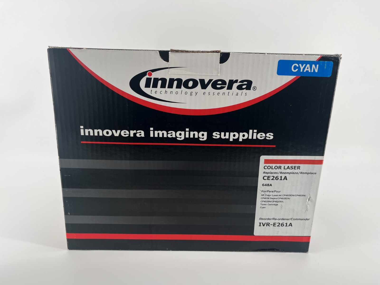 Innovera Cyan Toner CE261A Blue Laser Printer Cartridge New IVR-E261A