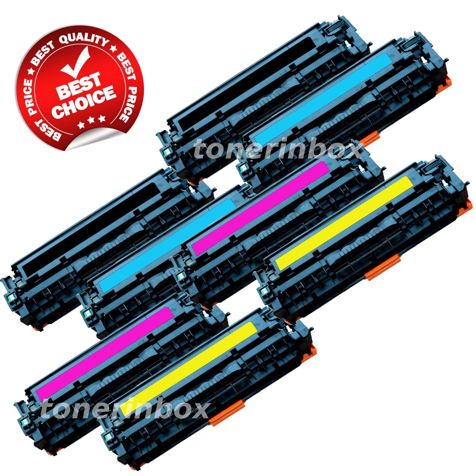 8 PK CF210A - CF213A Toner 131A For HP LaserJet Pro 200 Color MFP M276n M276nw