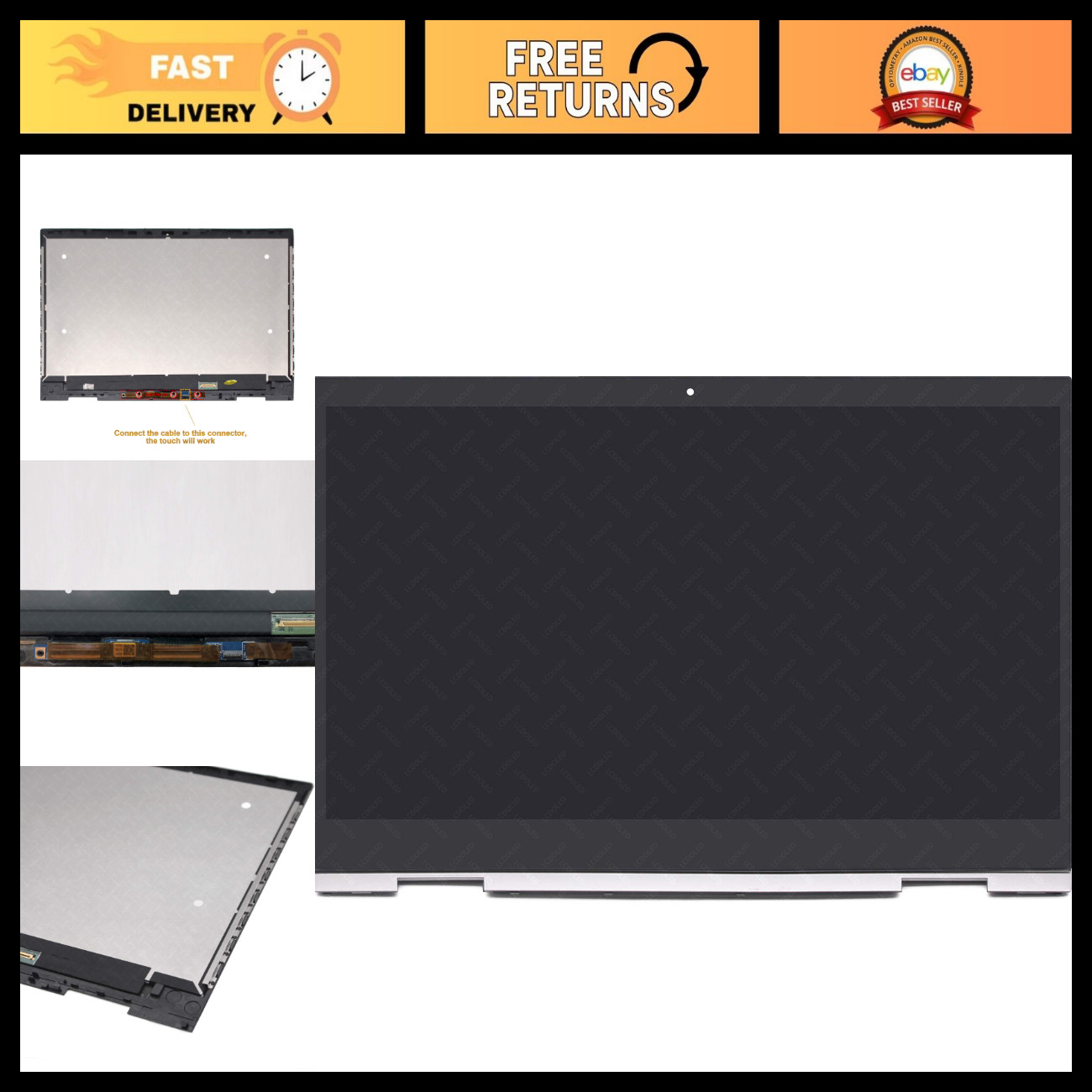 FHD Touch Screen Replacement for HP Envy x360 15m-cn0011dx 15m-cn0012dx