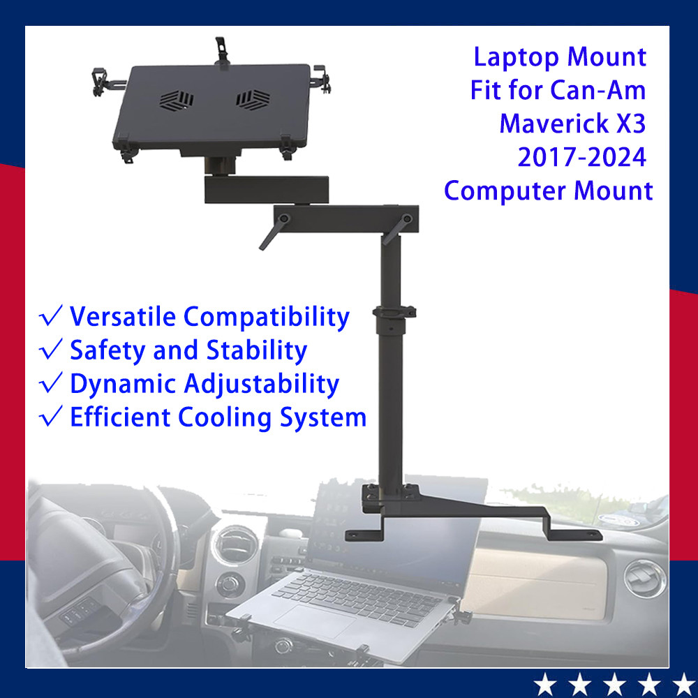 UTV Maverick X3 Laptop Mount Fit for Can-Am Maverick X3 2017-2024 Computer Mount