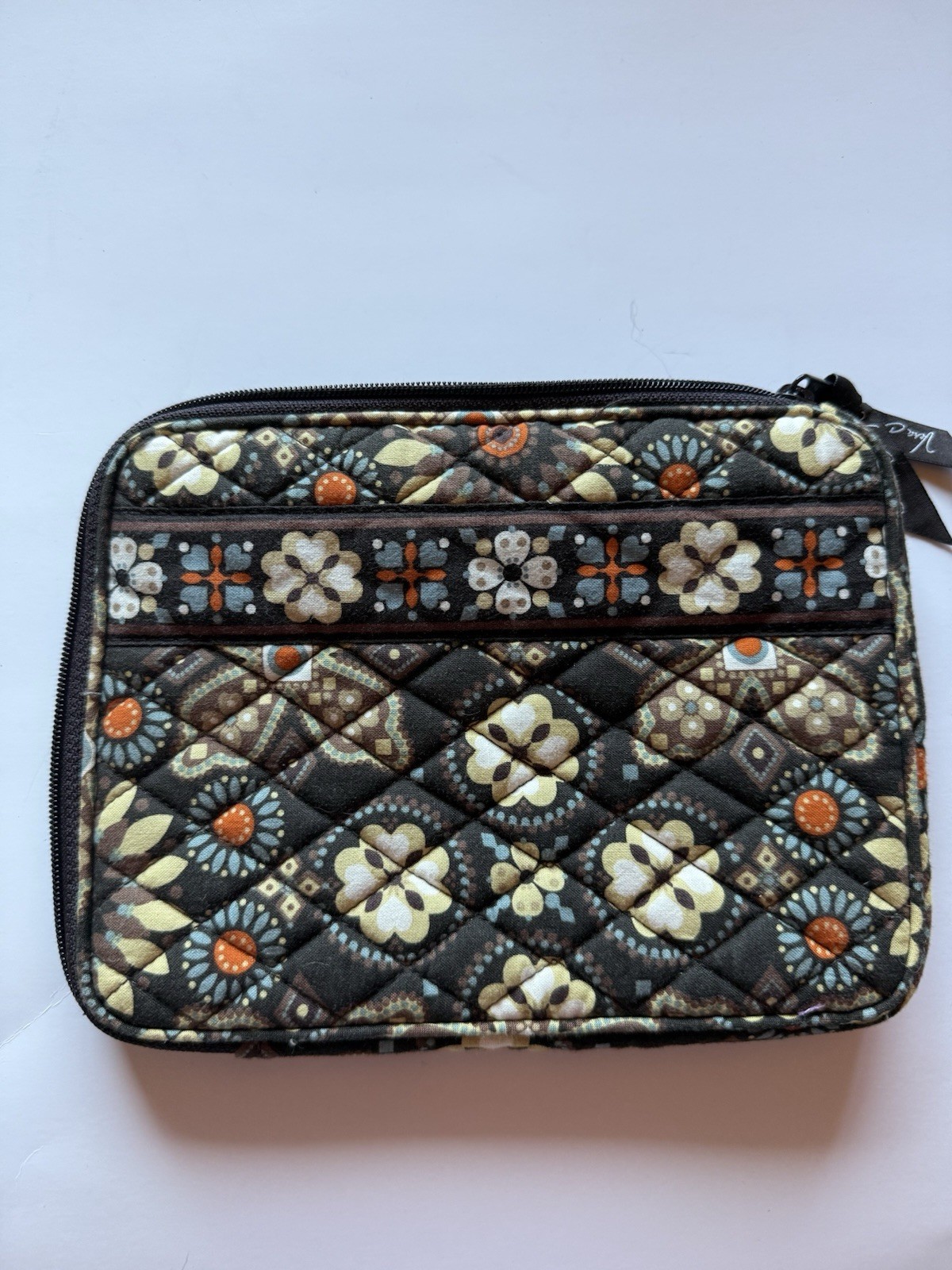 ⁠Vera Bradley Night & Day Quilted Zip iPad Tablet Case Sleeve Cover Pouch Brown⁠