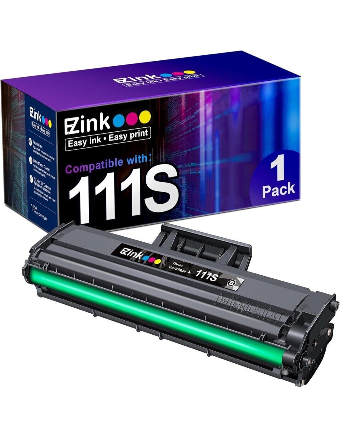 E-Z Ink (TM) Compatible Toner Cartridge Replacement for Samsung 111S 111L
