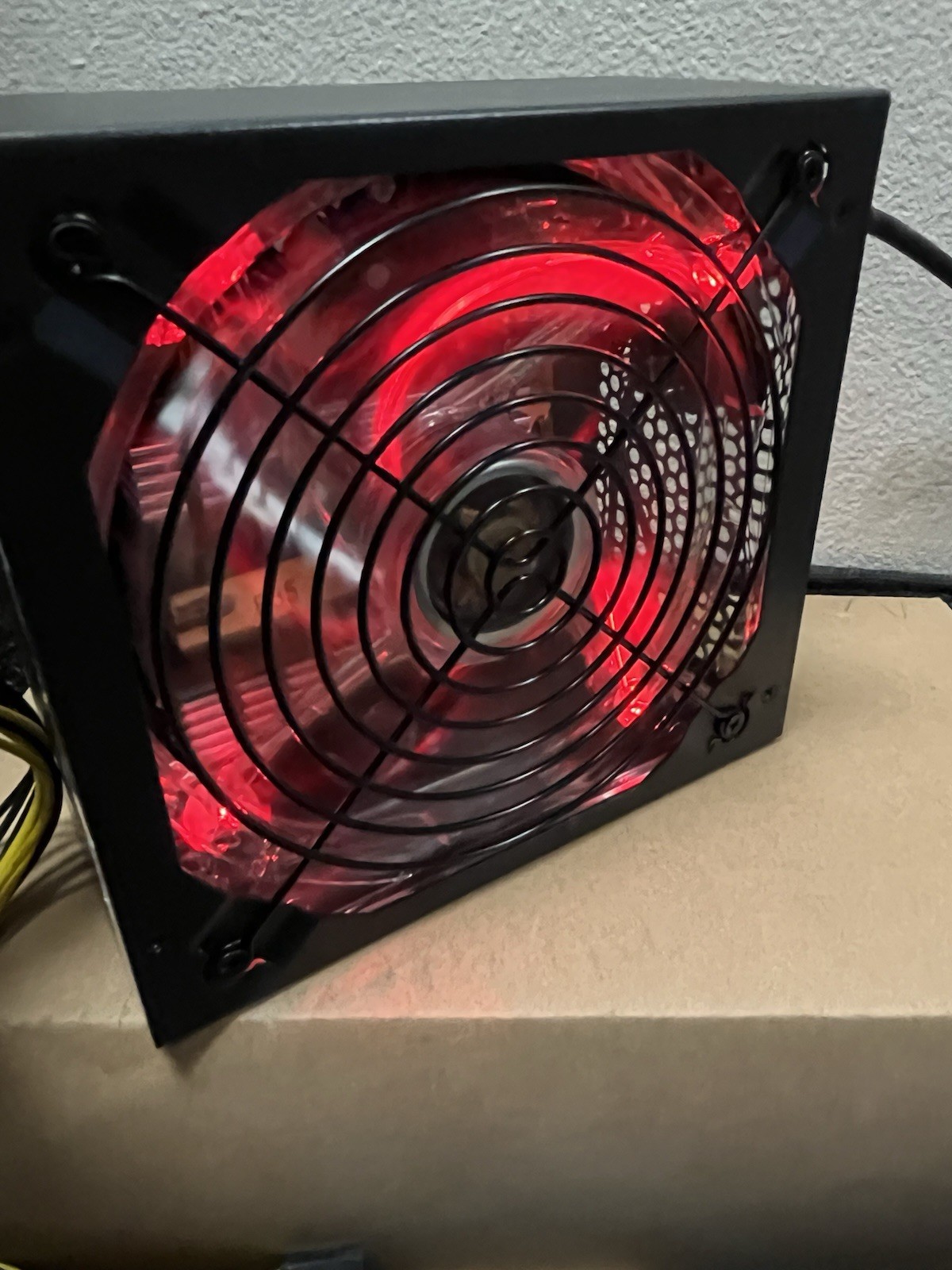 New 550W ATX Desktop PC Power Supply - Quiet Red LED Fan - Efficient Upgrade