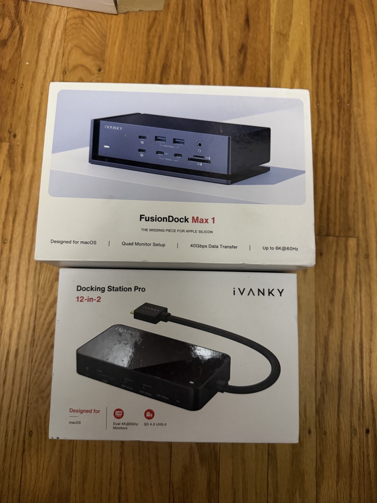 IVANKY FusionDock Max 1 and Docking Station Pro MacBook M4 ThndrBolt HDMI Ethnet