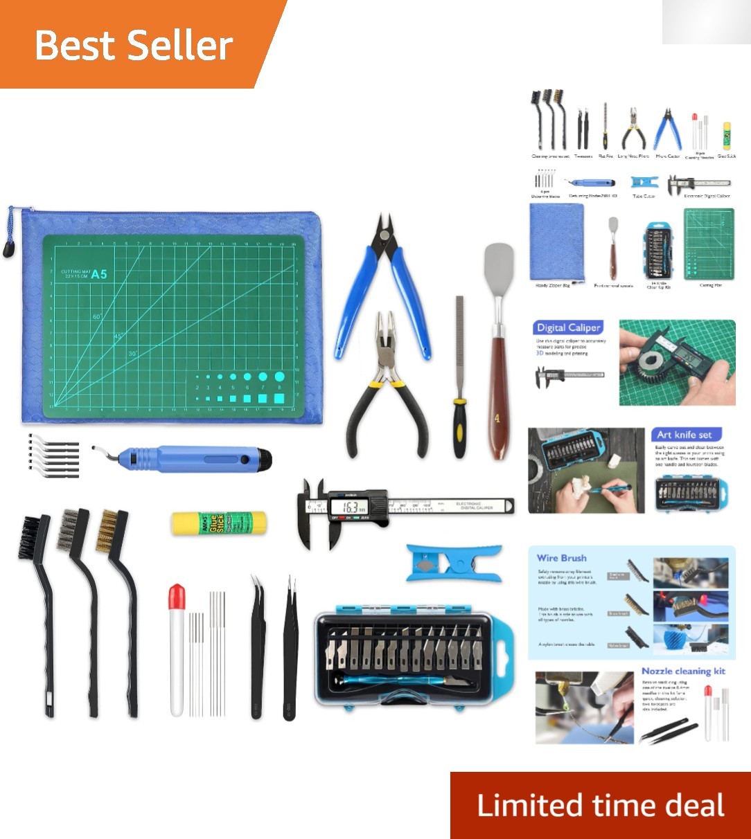 Comprehensive 3D Printing Accessory Toolkit - Perfect for Makers & Enthusiasts