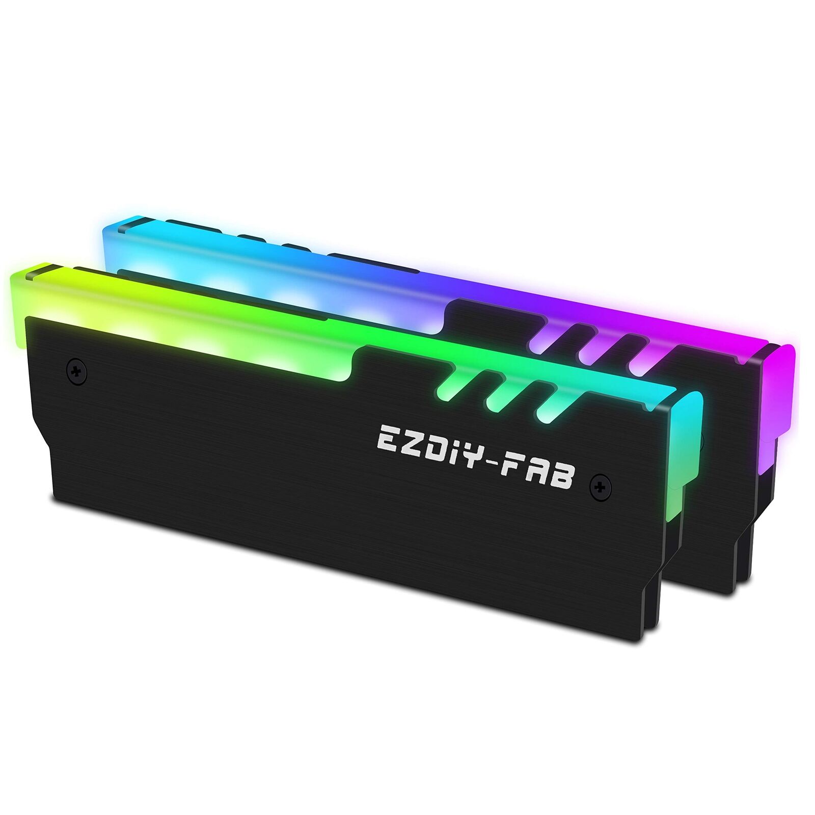 EZDIY-FAB ARGB DDR Memory RAM Cooler,RGB DDR Heatsink(Compatible with ASUS Aura