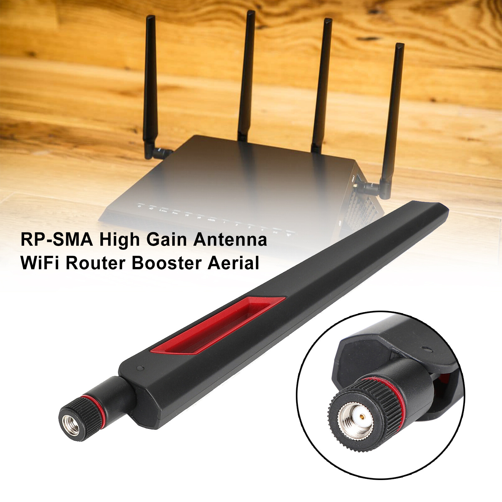 Dual Band 2.4/5Ghz 12dBi SMA RP-SMA High Gain Antenna WiFi Router Booster Aerial