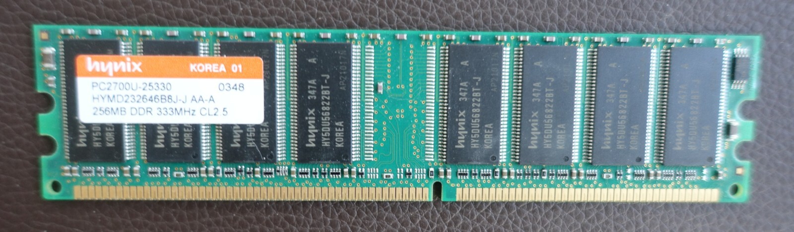 256 MB Hynix PC2700U-25330 DDR 333MHz CL2.5 SDRAM