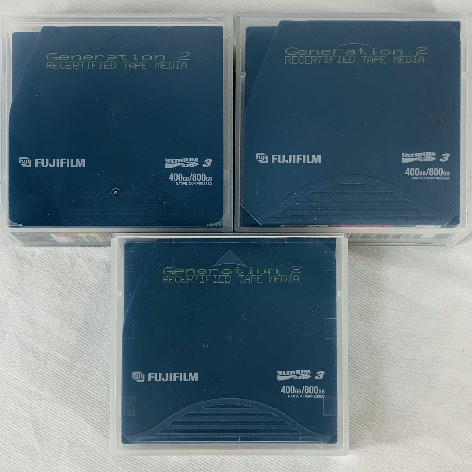 Fujifilm LTO Ultrium 3 Data Cartridge Lot of 3 New