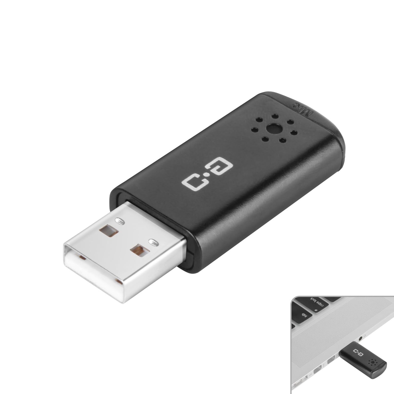 USB Computer Microphone Plug Play High Sensitivity Mini Mic Laptop Desktop