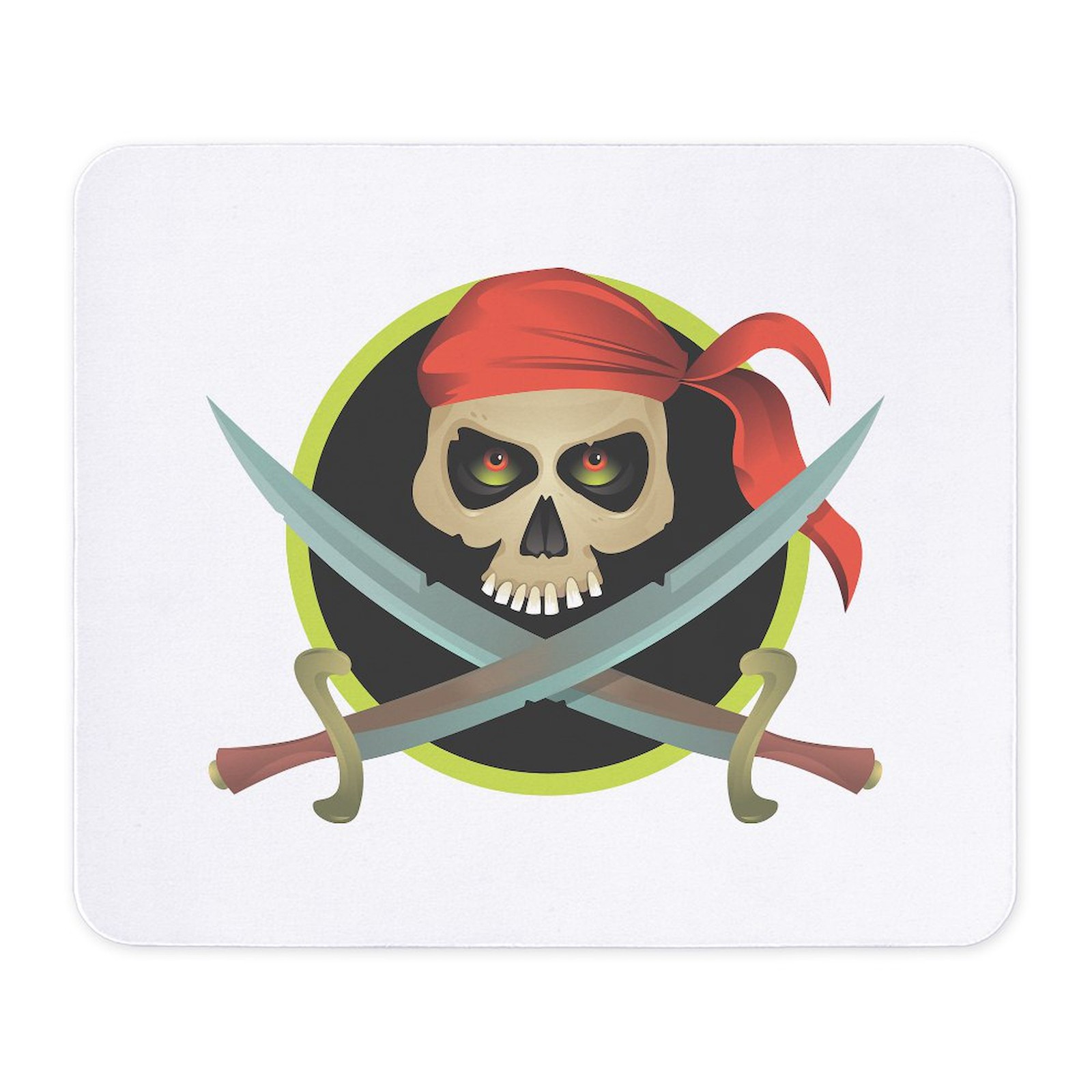 CafePress Pirate Skull And Swords Mousepad  (73006836)
