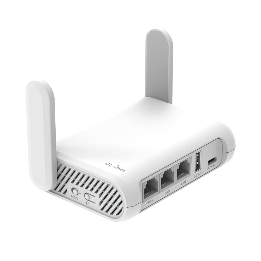 GL.iNet GLSFT1200 Opal Portable WiFi Travel Router, Mini VPN Wireless Router ...