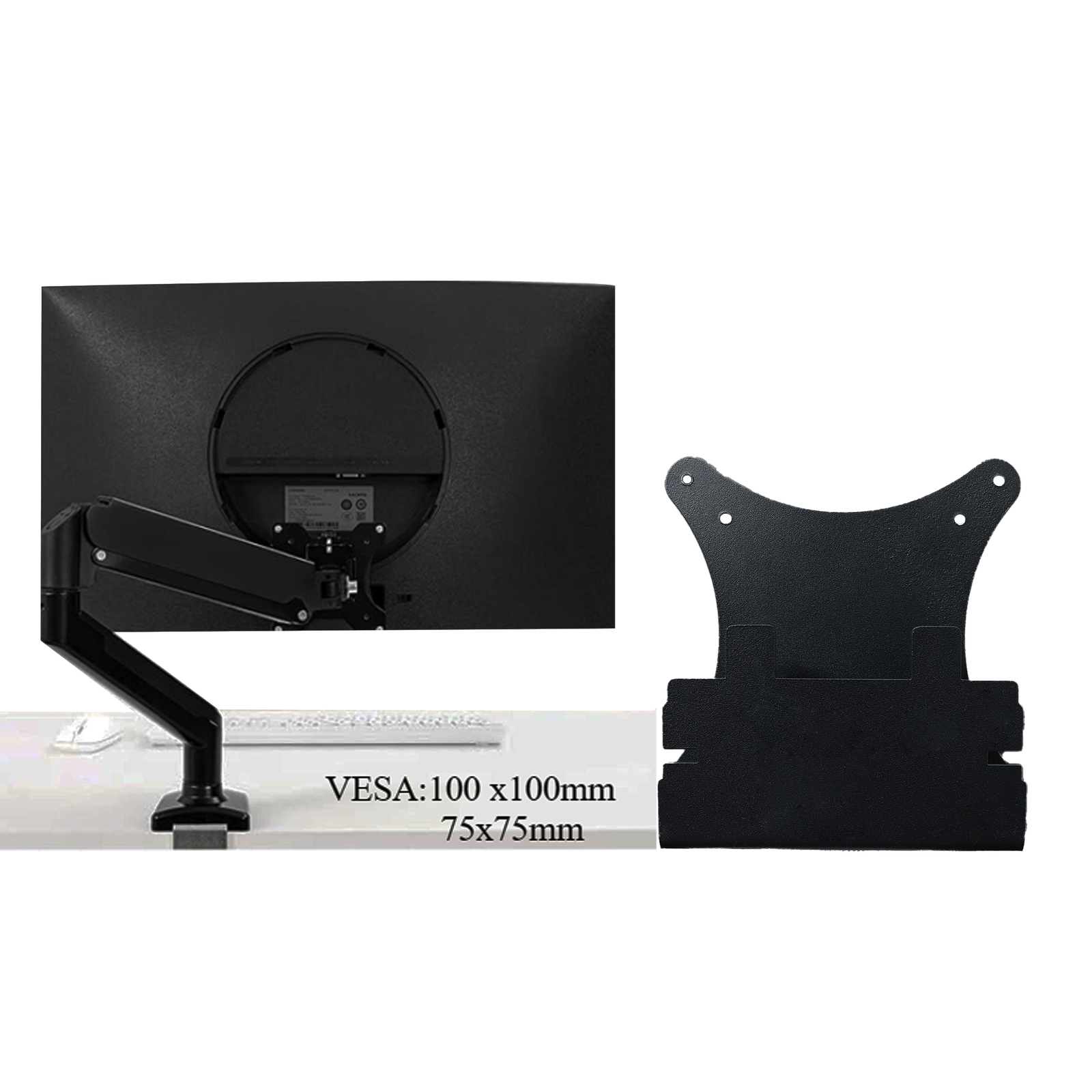 VESA Adapter For Samsung 27" S39C FHD 75Hz Curved Monitor S27C394EAN Wall Mount