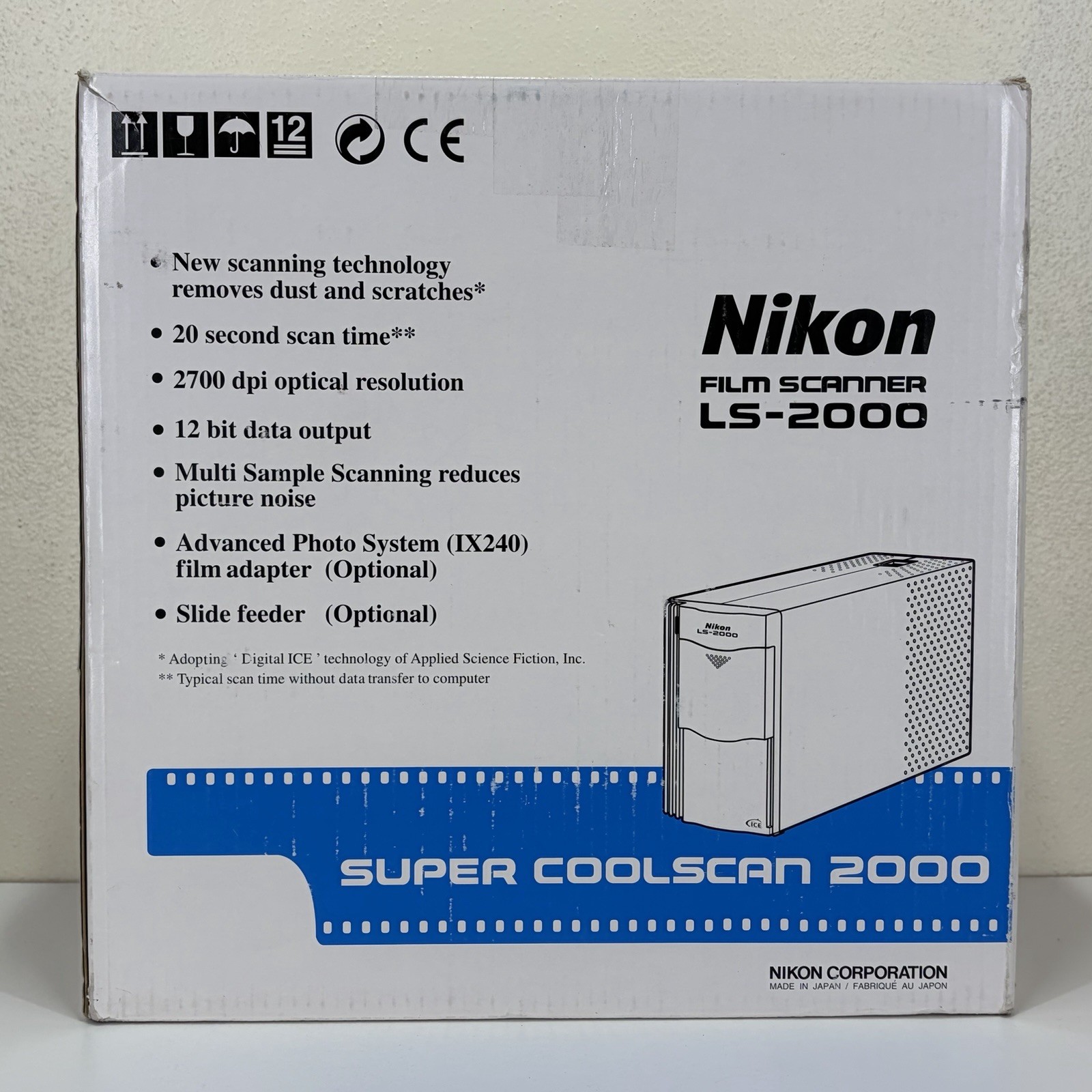 Nikon LS-2000 Super Coolscan Scanner FH-2 Strip Film Holder MA-20 SA-20 Adapters