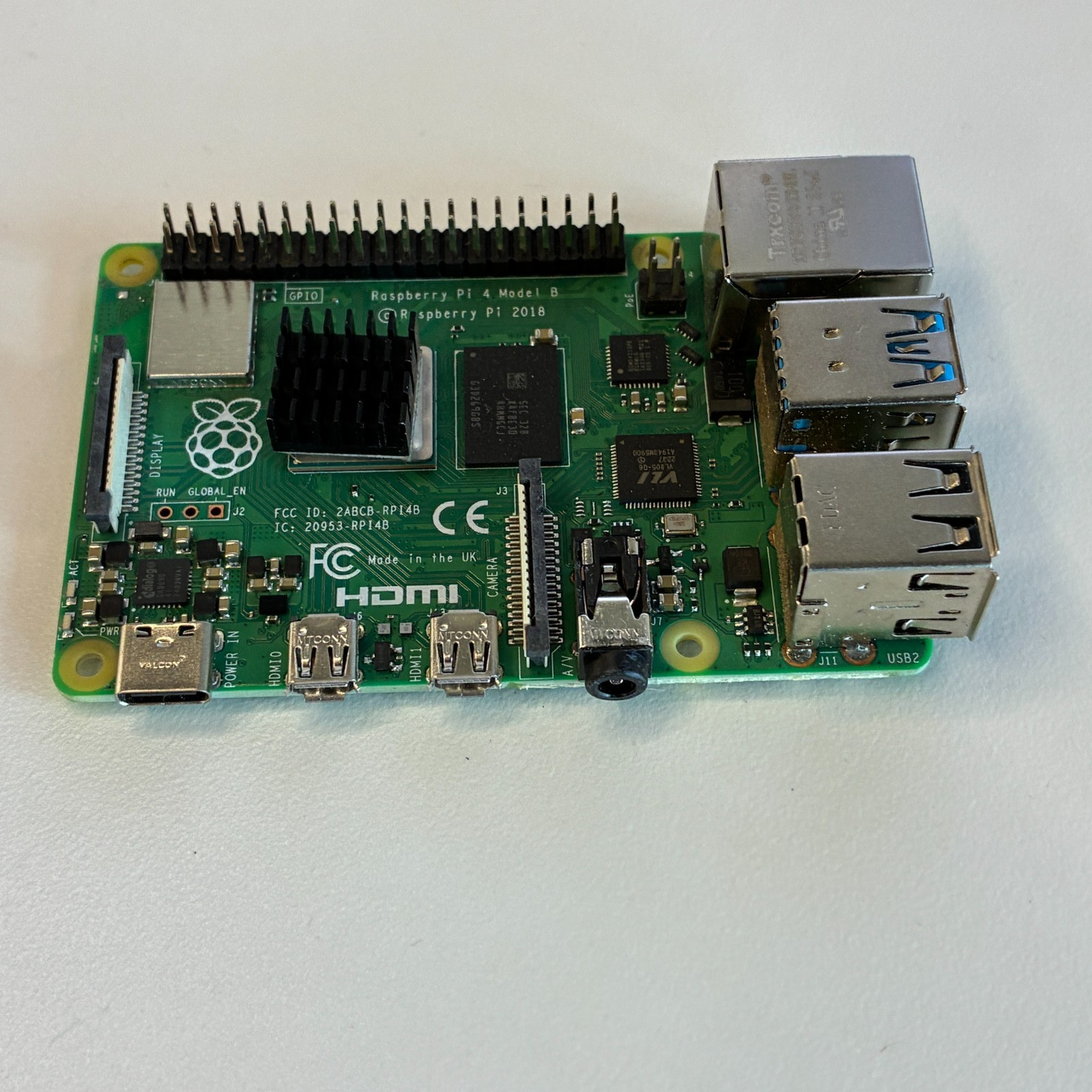 Raspberry Pi 4 Model B 4GB RAM Single Board Computer RPI4-MODBP-4GB w/ Heatsink