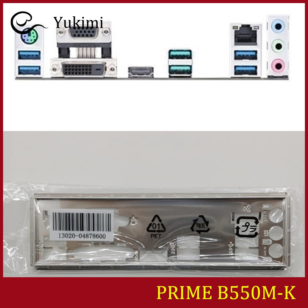 NEW FOR ASUS PRIME B550M-K、PRIME B550M-A Ｍotherboard I/O Shield Backplate