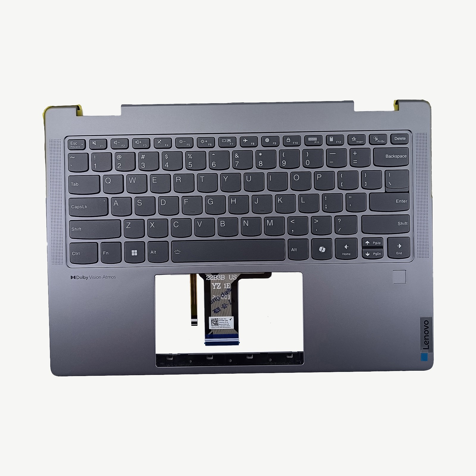 5CB1N96877 Palmrest Case Backlit Keyboard FP For Yoga 7 2-in-1 14AHP9 83DK