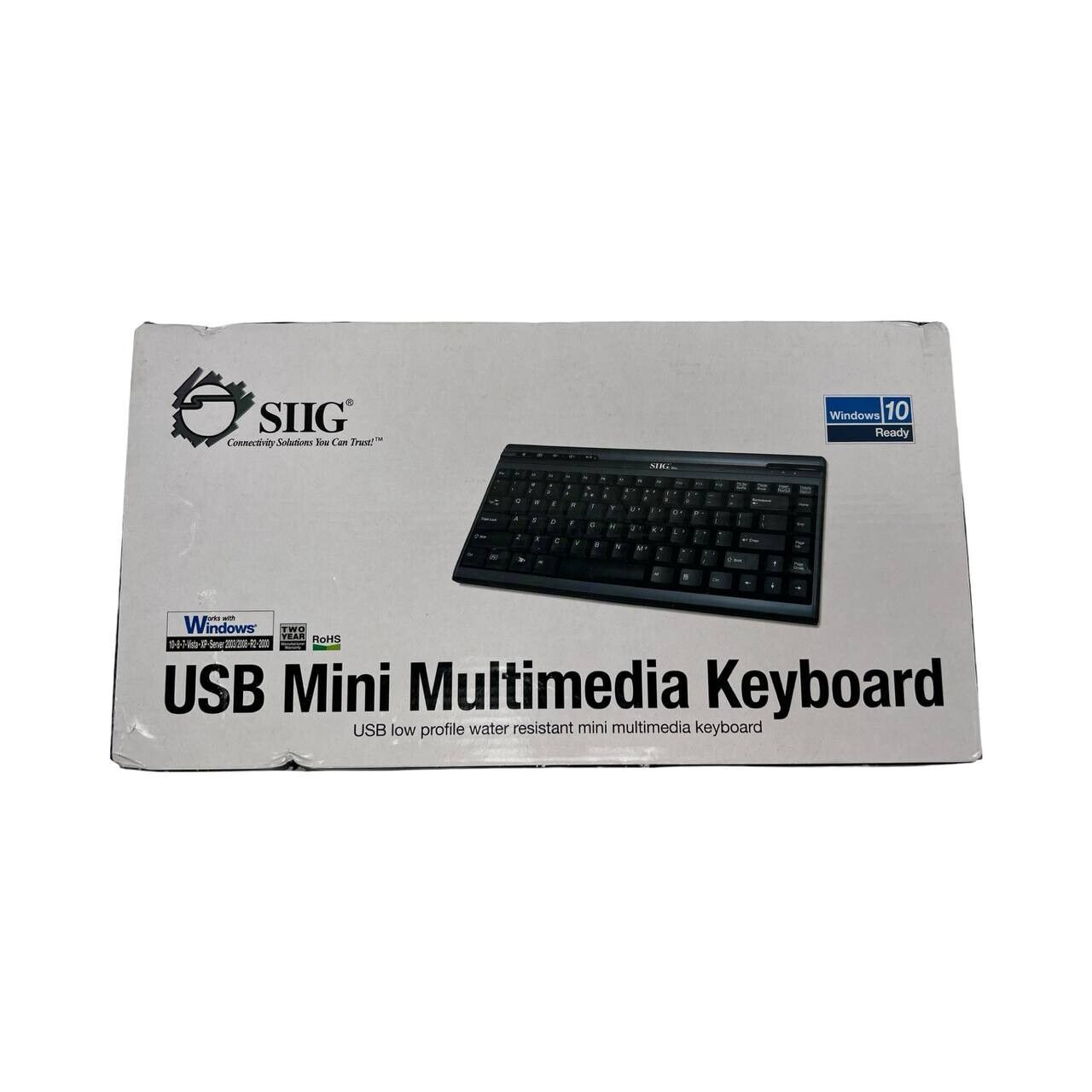 New SIIG JK-US0312-S1 USB Mini Multimedia Keyboard 