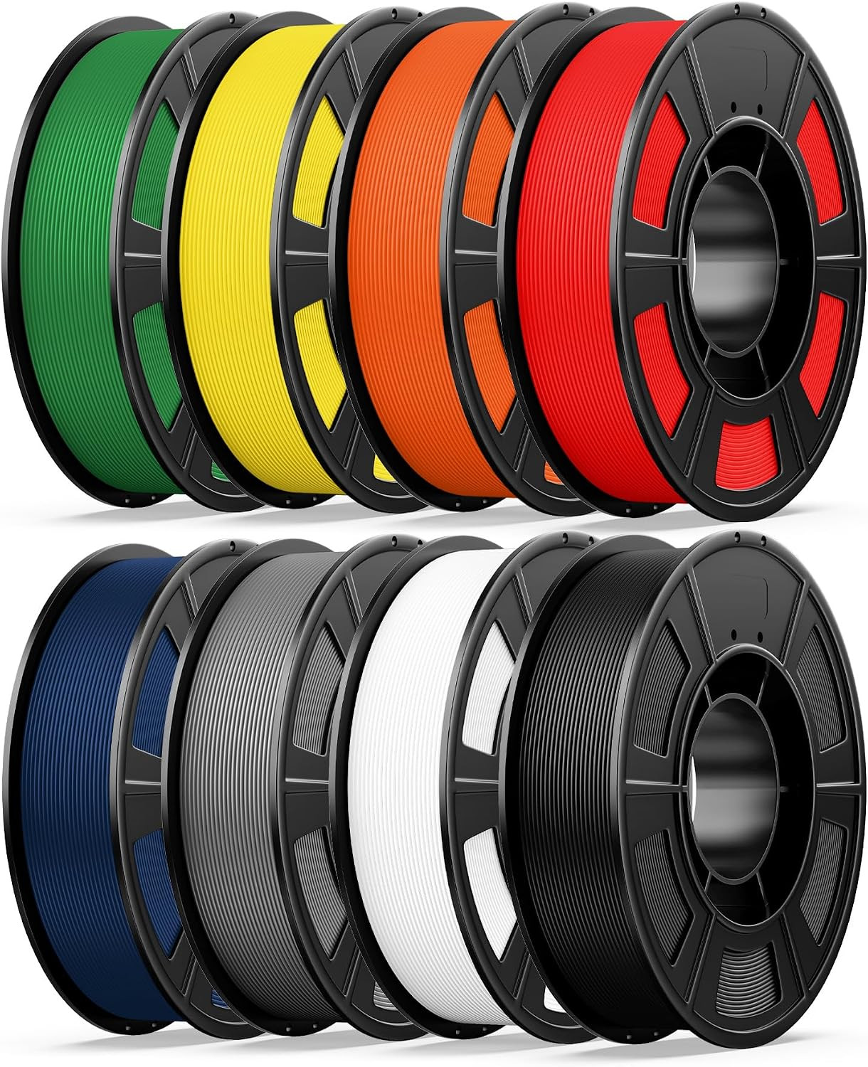 UJOY3D 8 Color Bundle Hyper PLA+ 3D Printer Filament, Multicolor PLA+ Filament 1