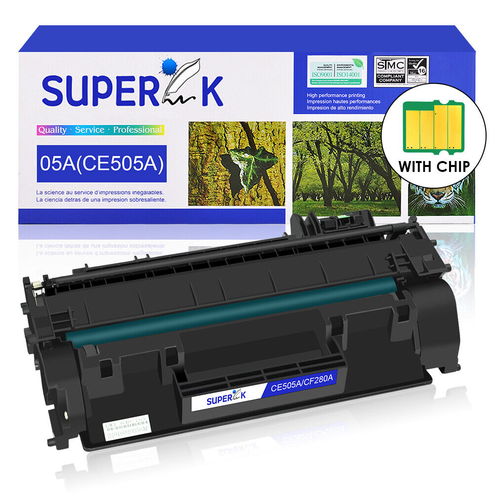 1PK Black CE505A 05A Toner Cartridge For HP LaserJet P2055dn P2055x Printer