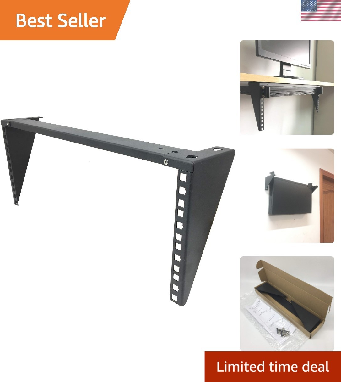 4U Vertical Wall Mount Rack - Lightweight Server Rack for Network Equipment