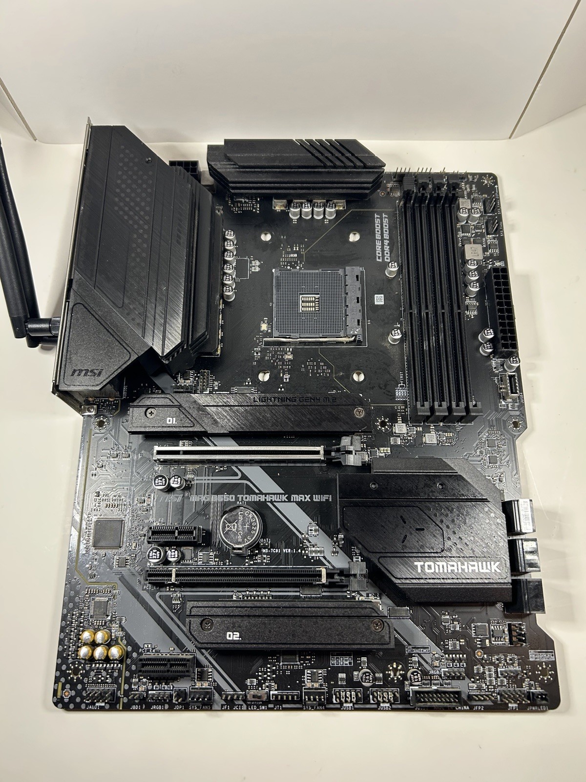 MSI MAG B550 TOMAHAWK MAX WIFI AM4 ATX Motherboard Tested + Antenna
