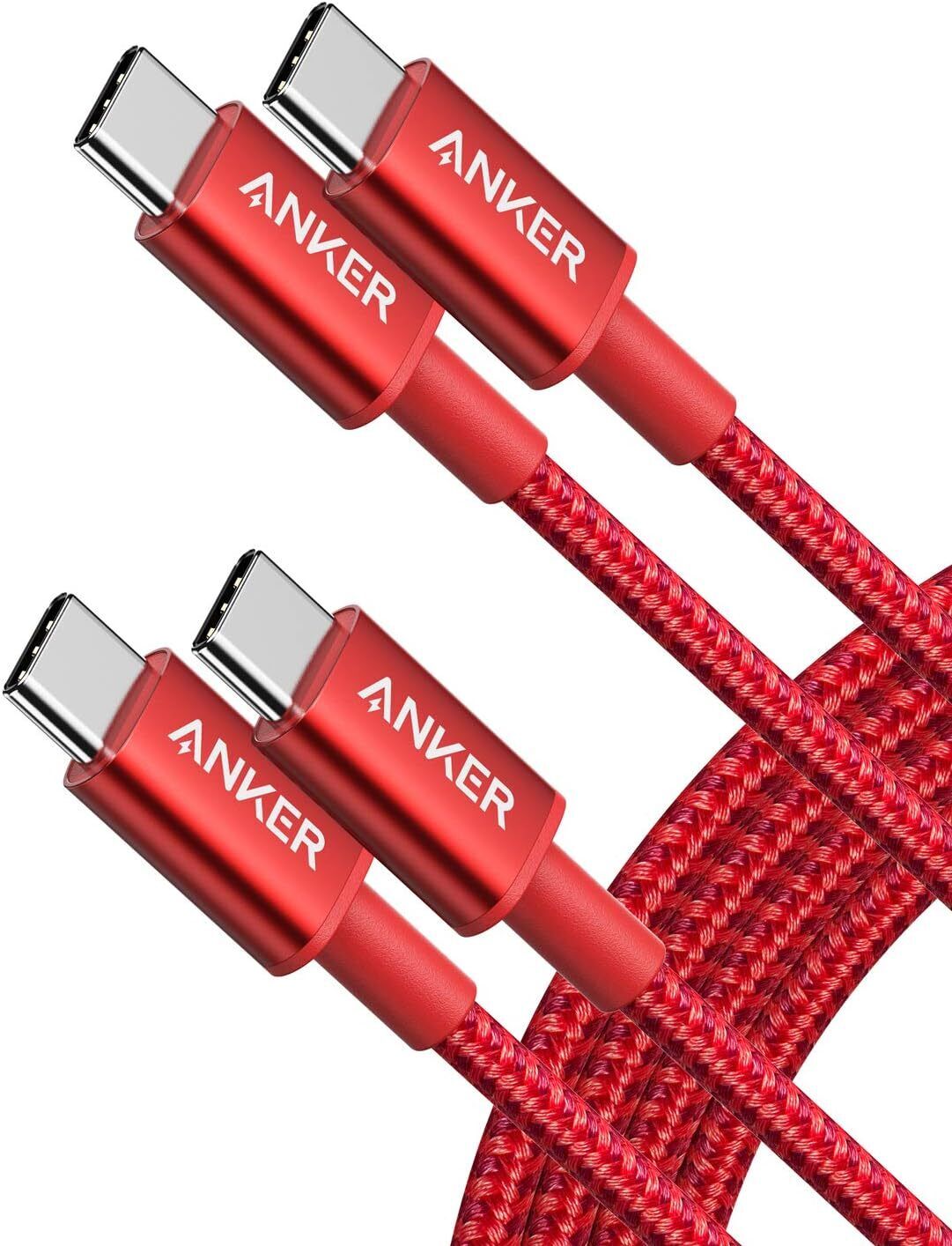 Anker USB C to C Cable, New Nylon C Charger Cable (6ft, 2Pack), Type... 