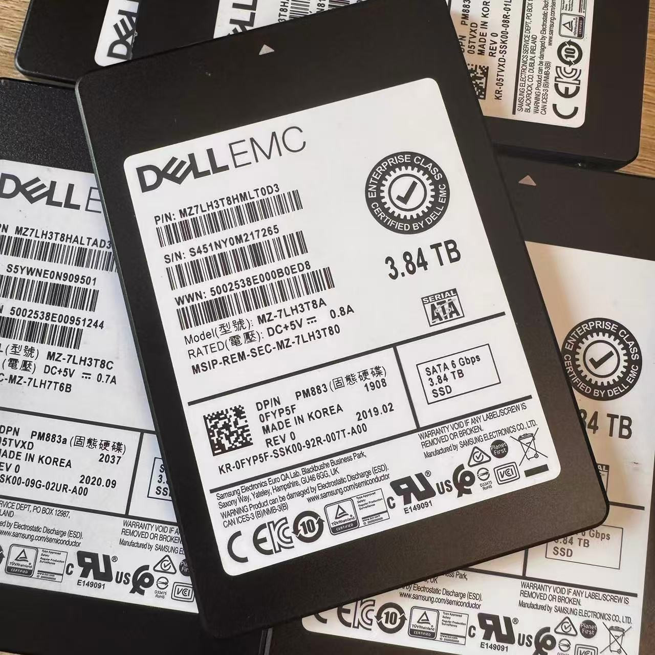 for DELL 3GDK0 03GDK0 3.84TB SATA 6Gb/s RI 2.5'' SSD 14/15/16th Gen Caddy