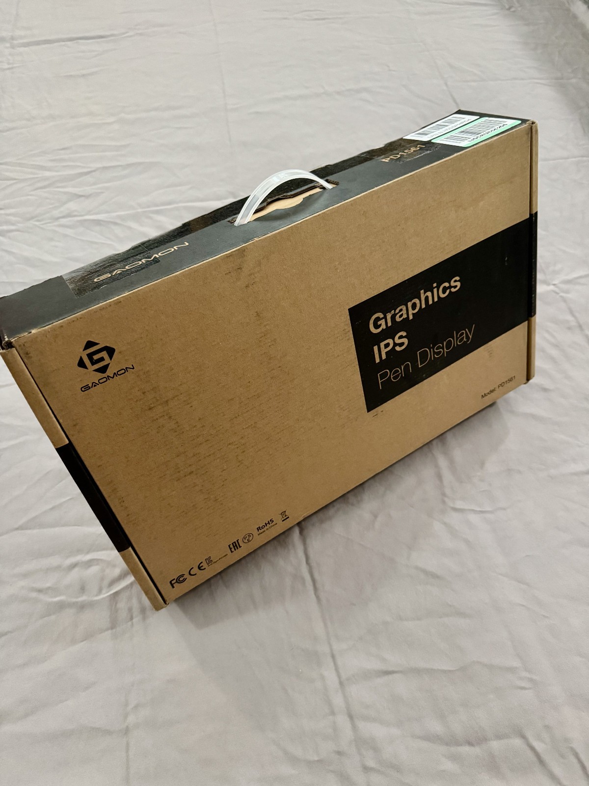 GAOMON PD1561 Pen Display 15.6" Drawing Art Tablet Monitor Sketch Pad Used Black