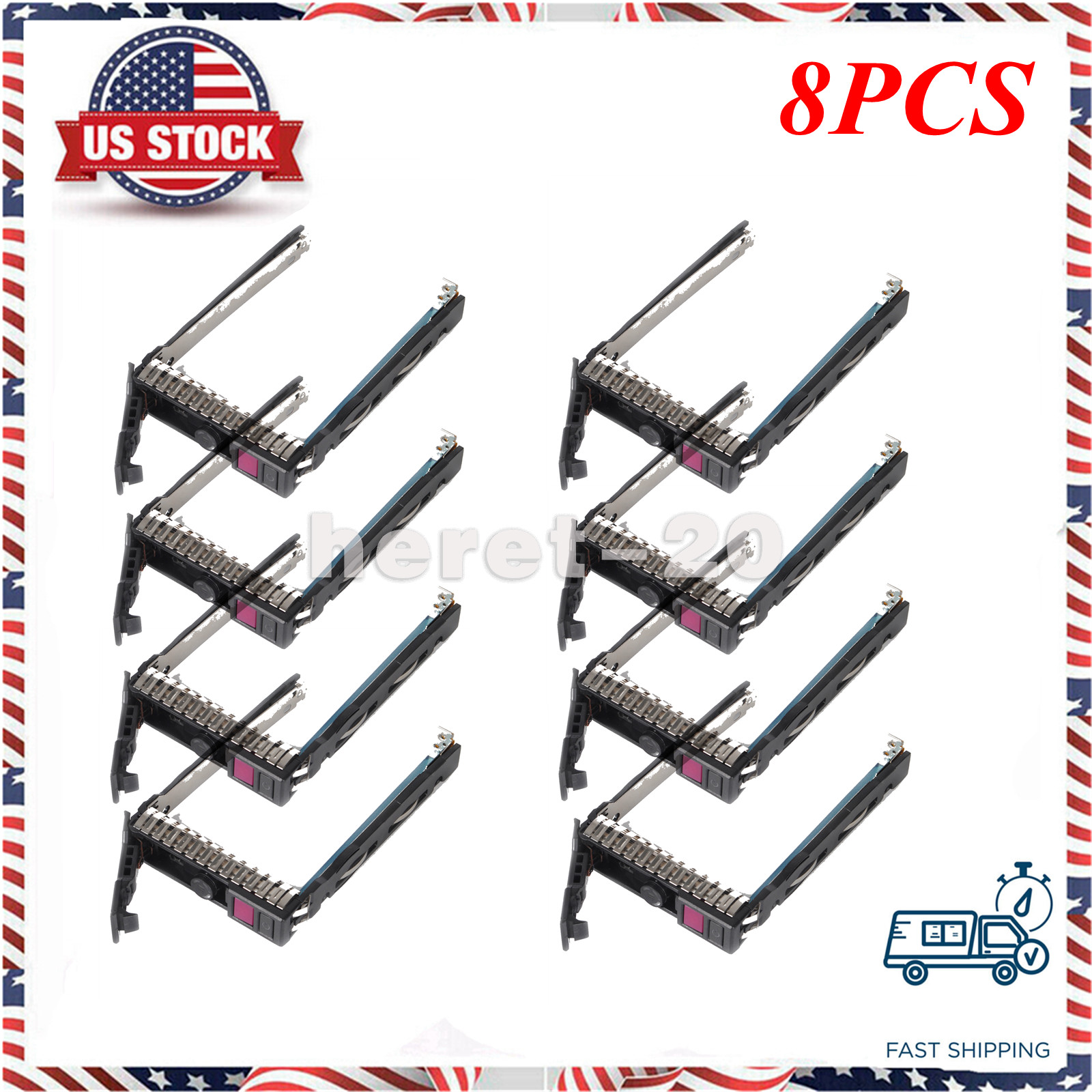 8PCS New For HP G10 Gen10 727695-001 2.5" NVMe HDD Tray Caddy DL380 G10 US Ship