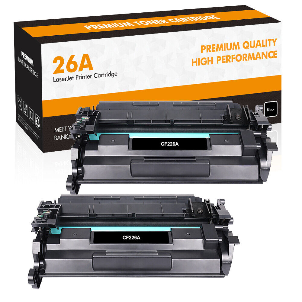 2x Pack High Yield for HP CF226A 26A Toner LaserJet Pro M402dn M402n M426fdw MFP