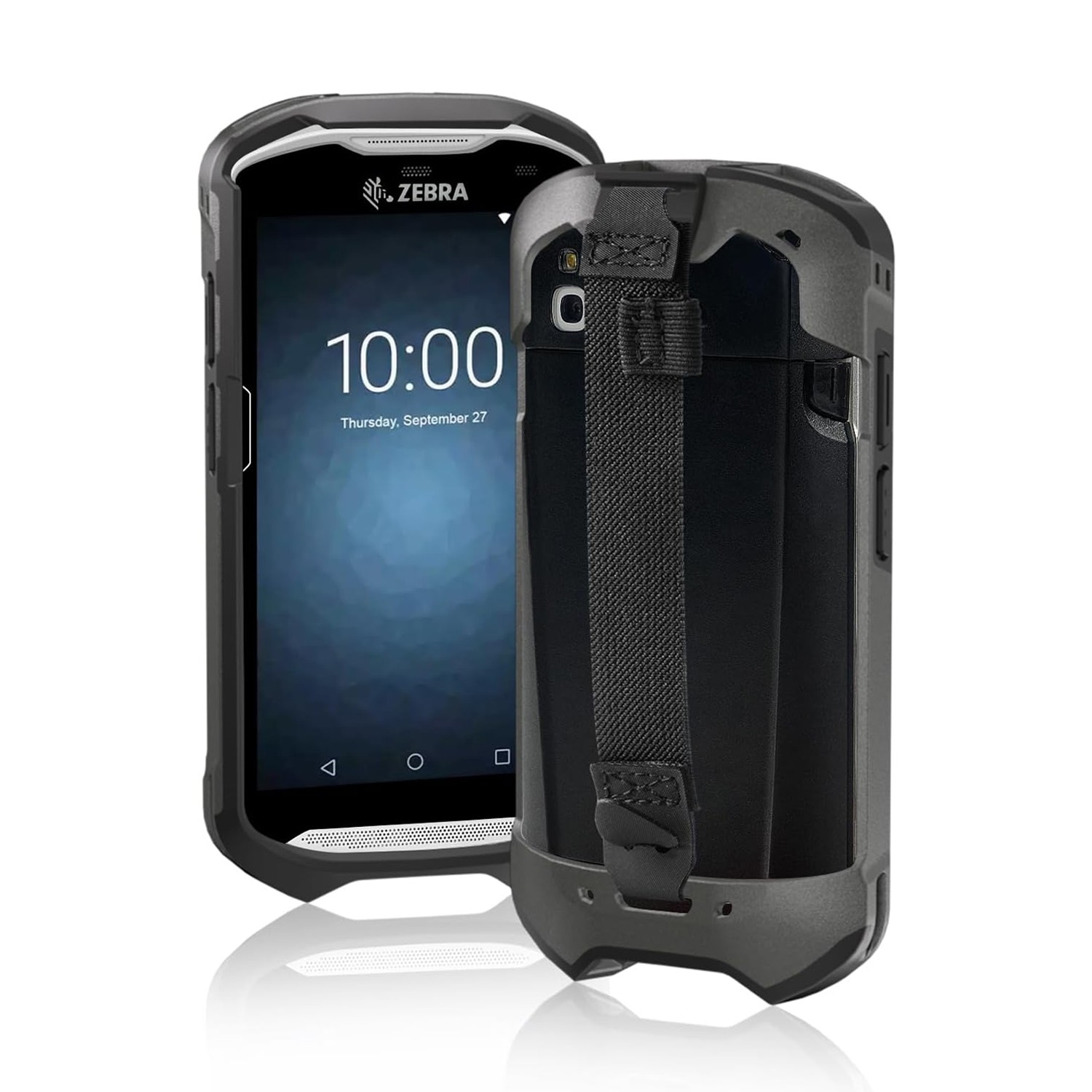 2pcs Protective Case for Zebra TC51 TC52 TC56 TC57 SG-TC5X-EXO1-01 (Black)