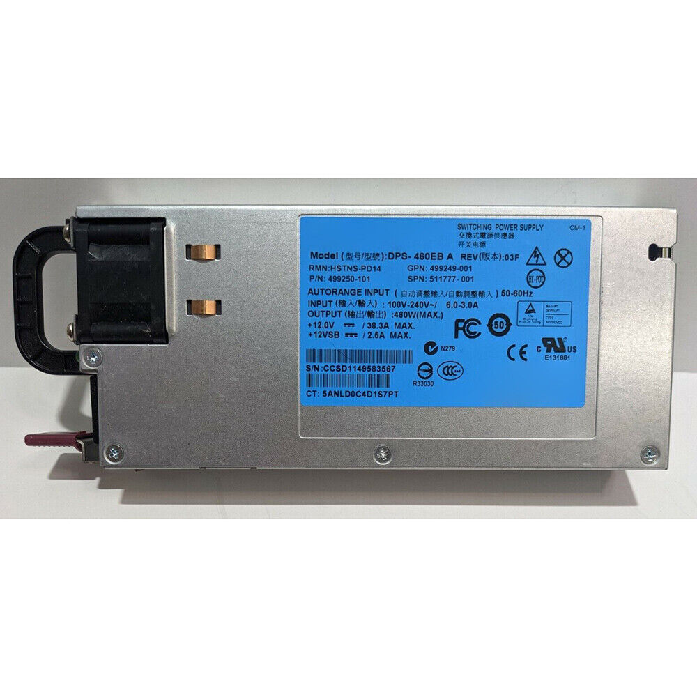 460W 12V For HP DPS-460EB A DPS460EBA Power Supply