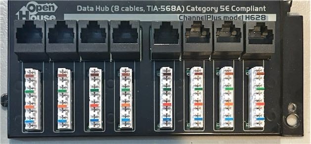 Open House Telecom Data Termination Hub Module H628 CAT-5 Network