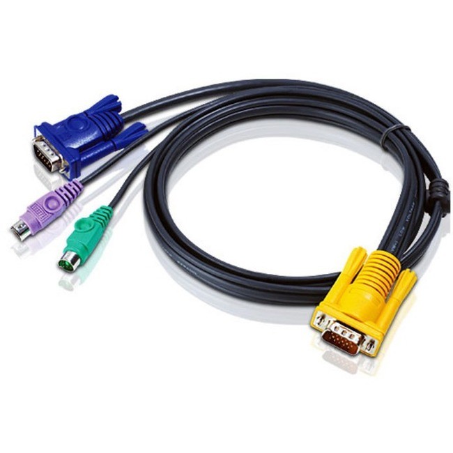 Aten 1.8M PS/2 KVM Cable with 3 in 1 SPHD