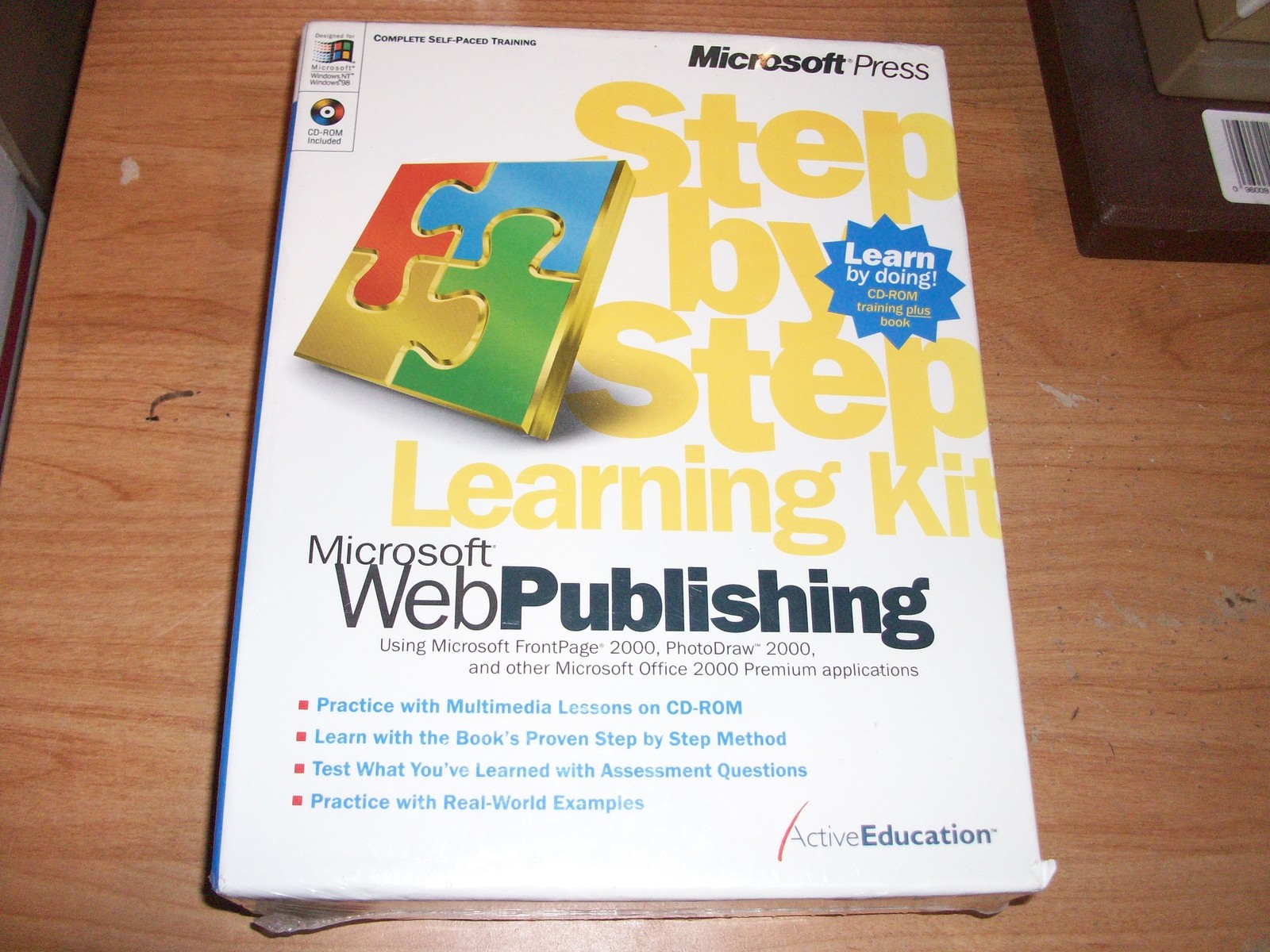 Microsoft WebPublishing Learning Kit CD ROM Book FrontPage Office 2000 Premium