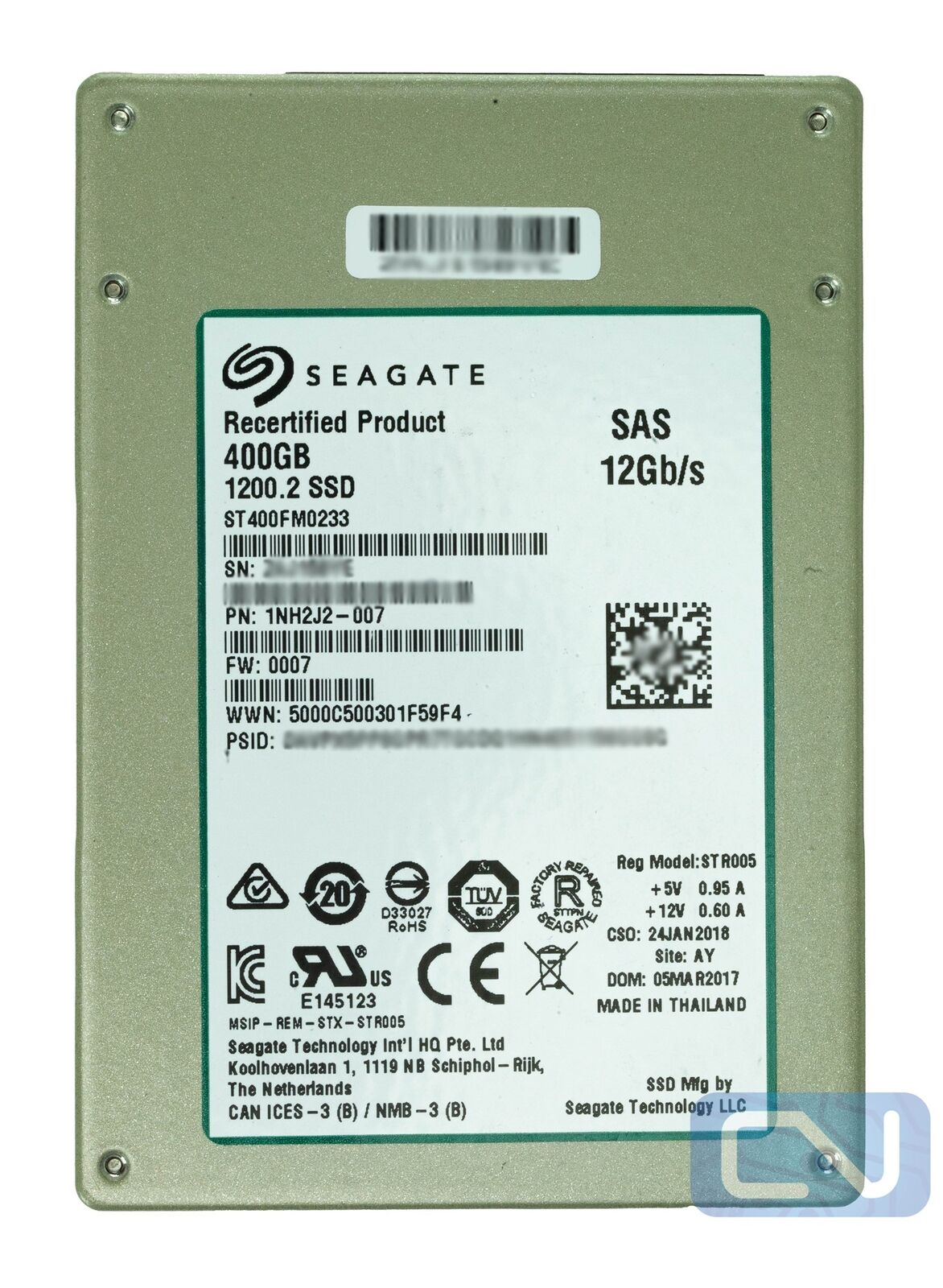 Seagate Nytro 1200.2 ST400FM0233 400GB 12Gb/s SAS 2.5