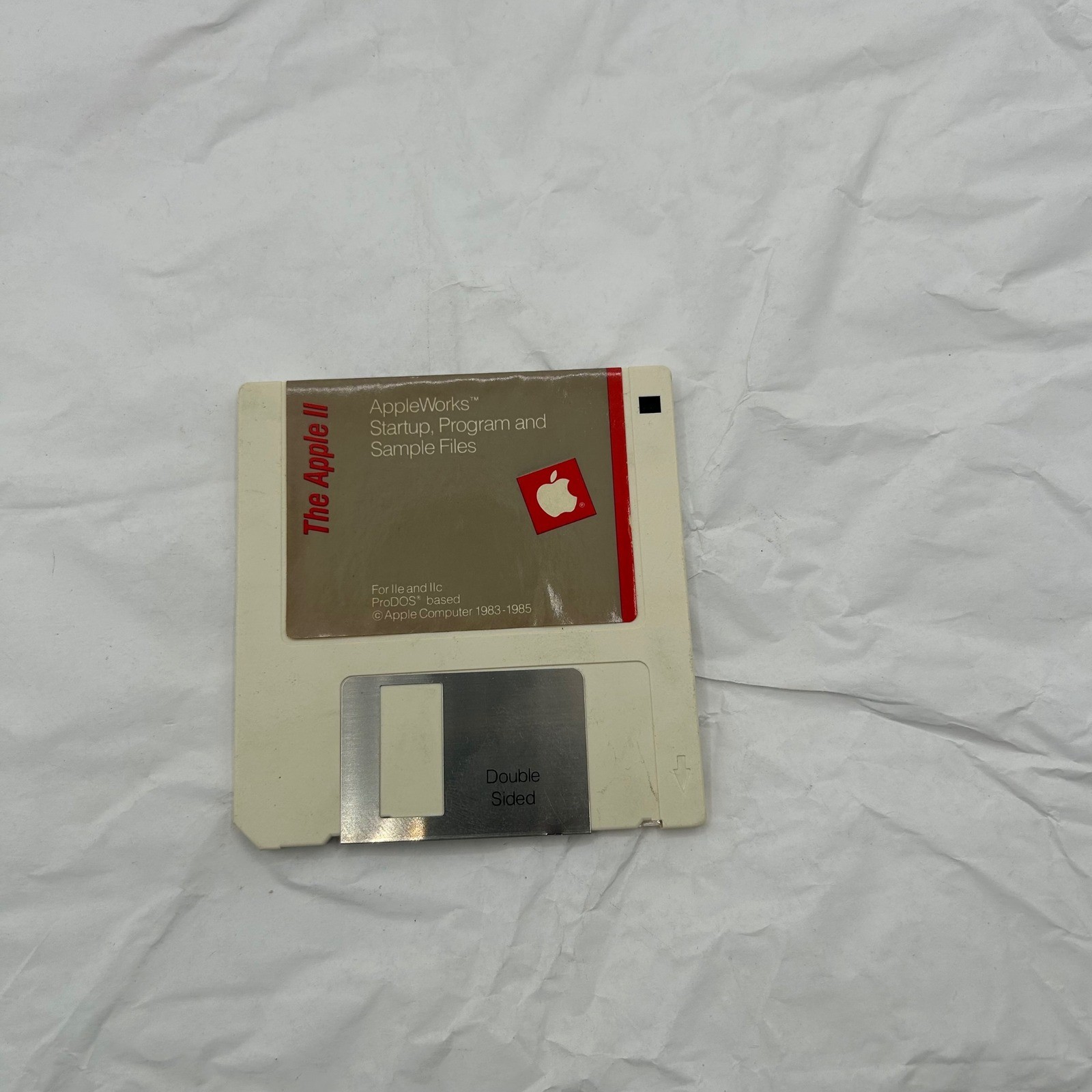 Apple AppleWorks Startup Program and Sample Files Floppy Disk Vintage 680-5006-D