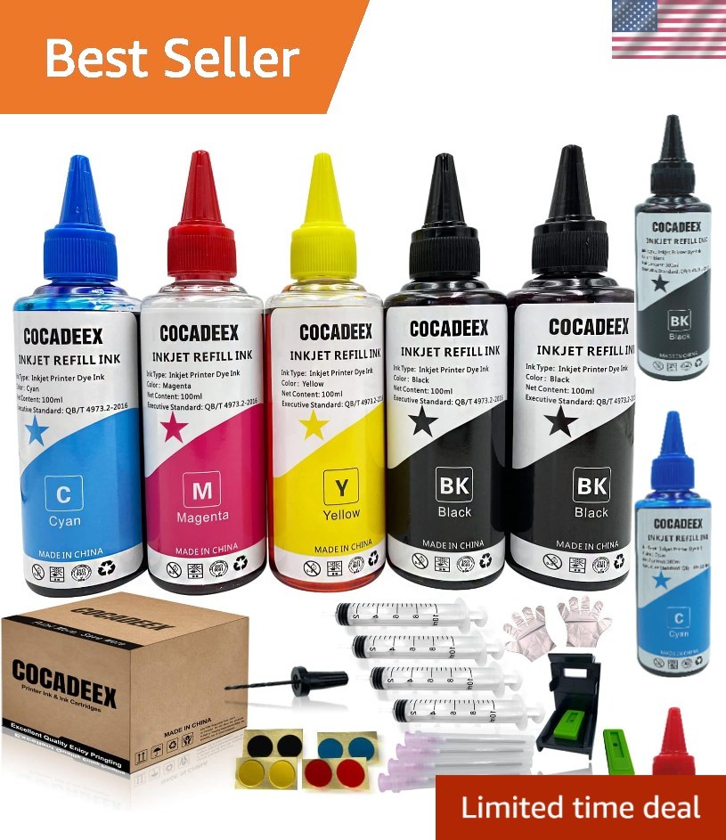12-Piece Ink Refill Set for Canon PIXMA - 500ml Multi-Color Solution