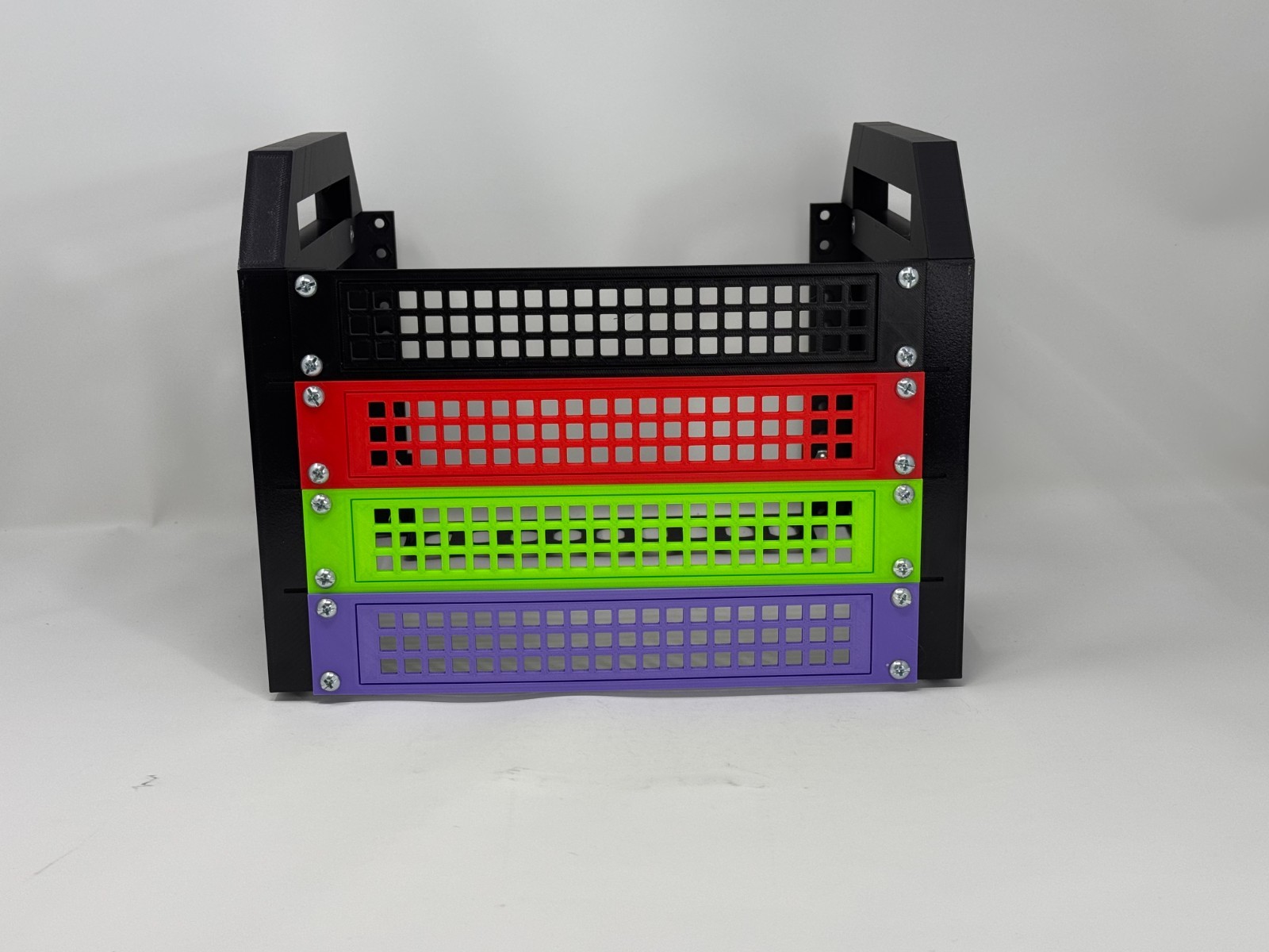 1U 10in Mini Rack Vented Blank Panel - PETG