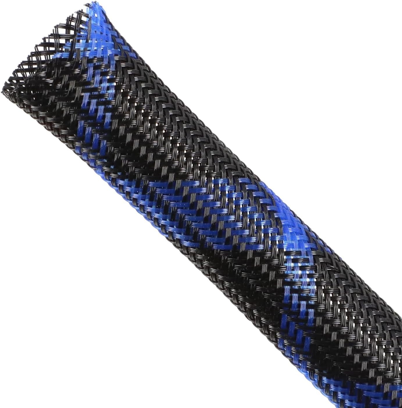 Braided Cable Sleeve, 33ft Expandable Wire Loom for Automotive Wiring Harness &