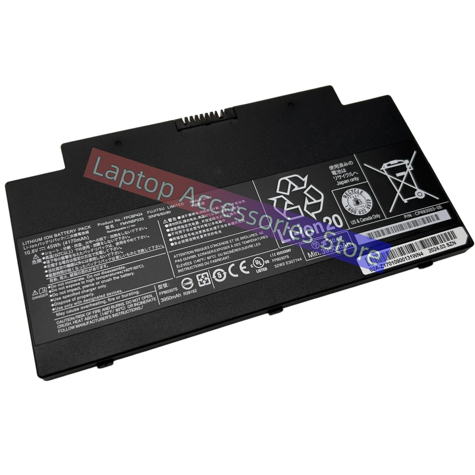 Genuine FPB0307S FPCBP424 FMVNBP233 Battery for Fujitsu Lifebook A556/G AH77/M
