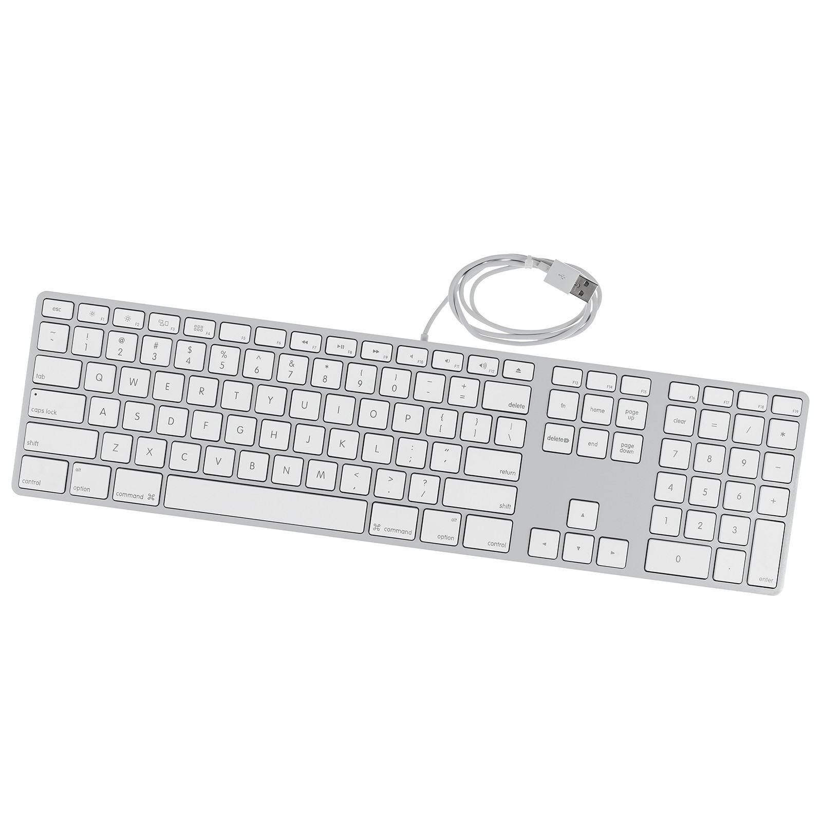 Apple A1243 Aluminum Numeric Keypad MB110LL/B Wired USB Keyboard