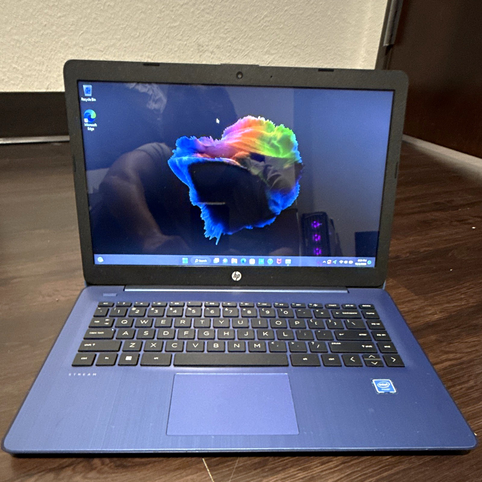 HP Stream 14in Blue Laptop Intel Celeron 4GB RAM 64GB SSD Windows 11 2021