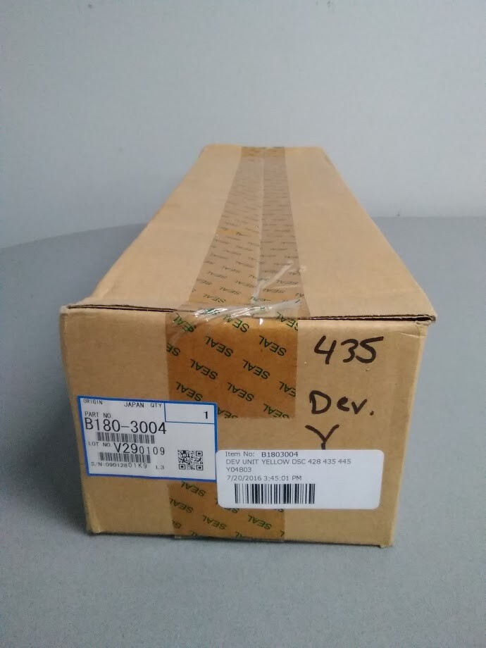 Ricoh B180-3004 Yellow Developer Unit Ricoh Aficio 3228C, 3235C, 3245C Sealed