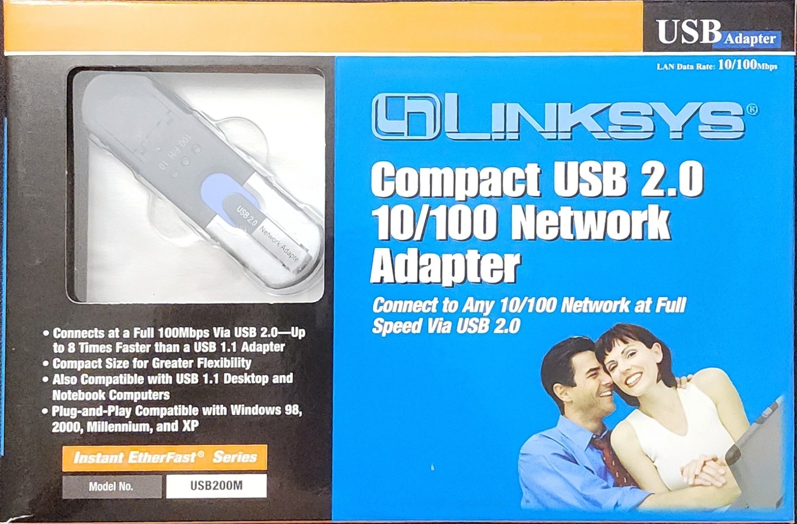 Linksys Compact USB 2.0 Network Adapter USB200M to Ethernet 10/100 Cisco system