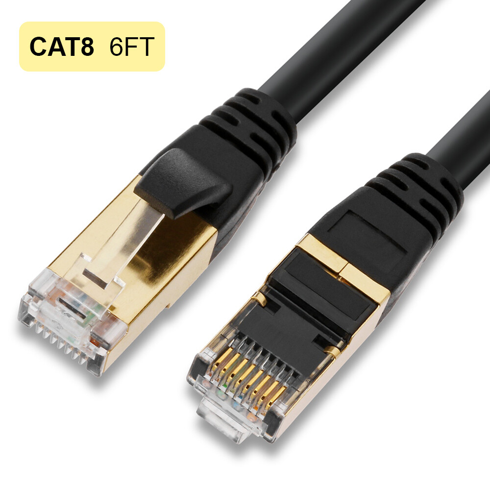 CAT8 Ethernet Cable Lan Network 66FT Internet Modem Shielded RJ45 Patch Cord Lot