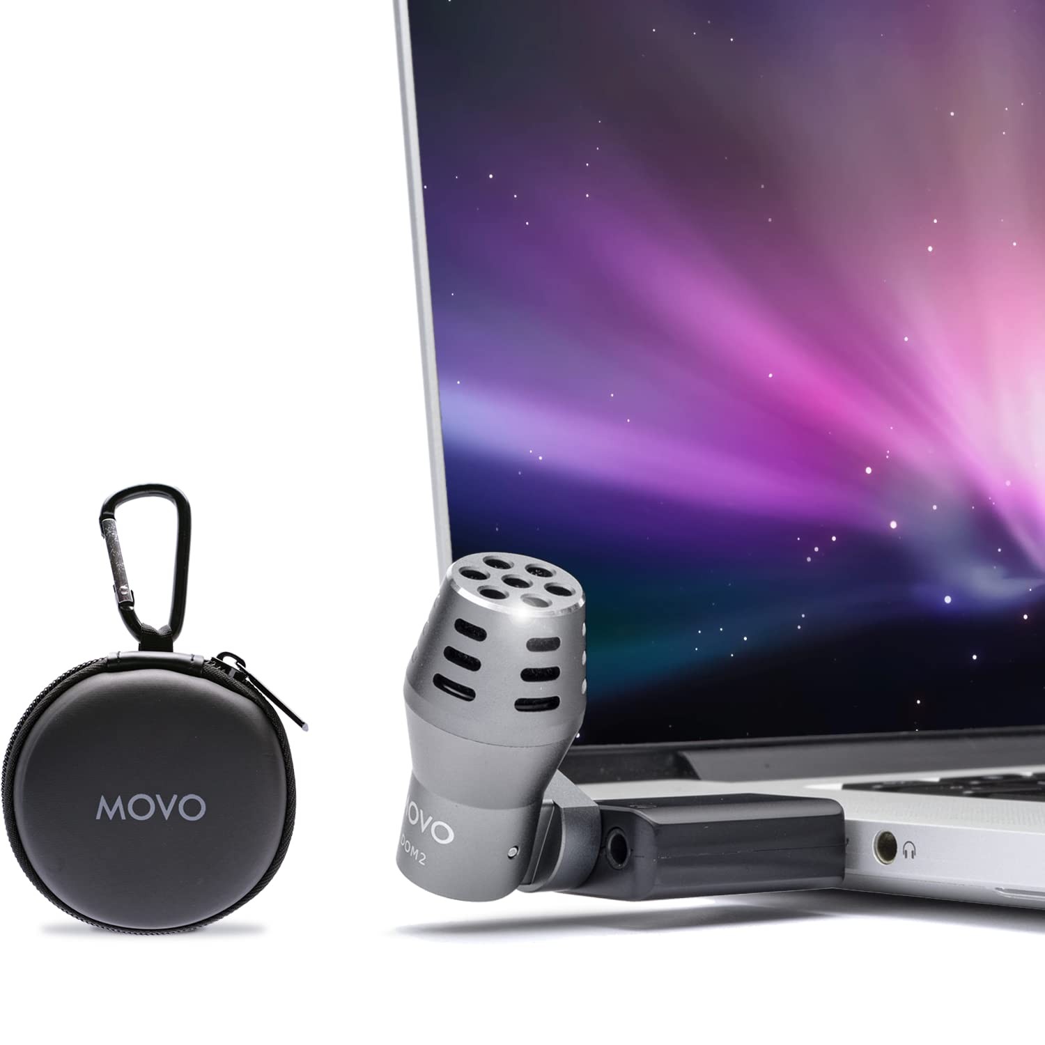 Movo DOM2-USB Mini Omnidirectional USB Laptop Microphone for Computer or  More
