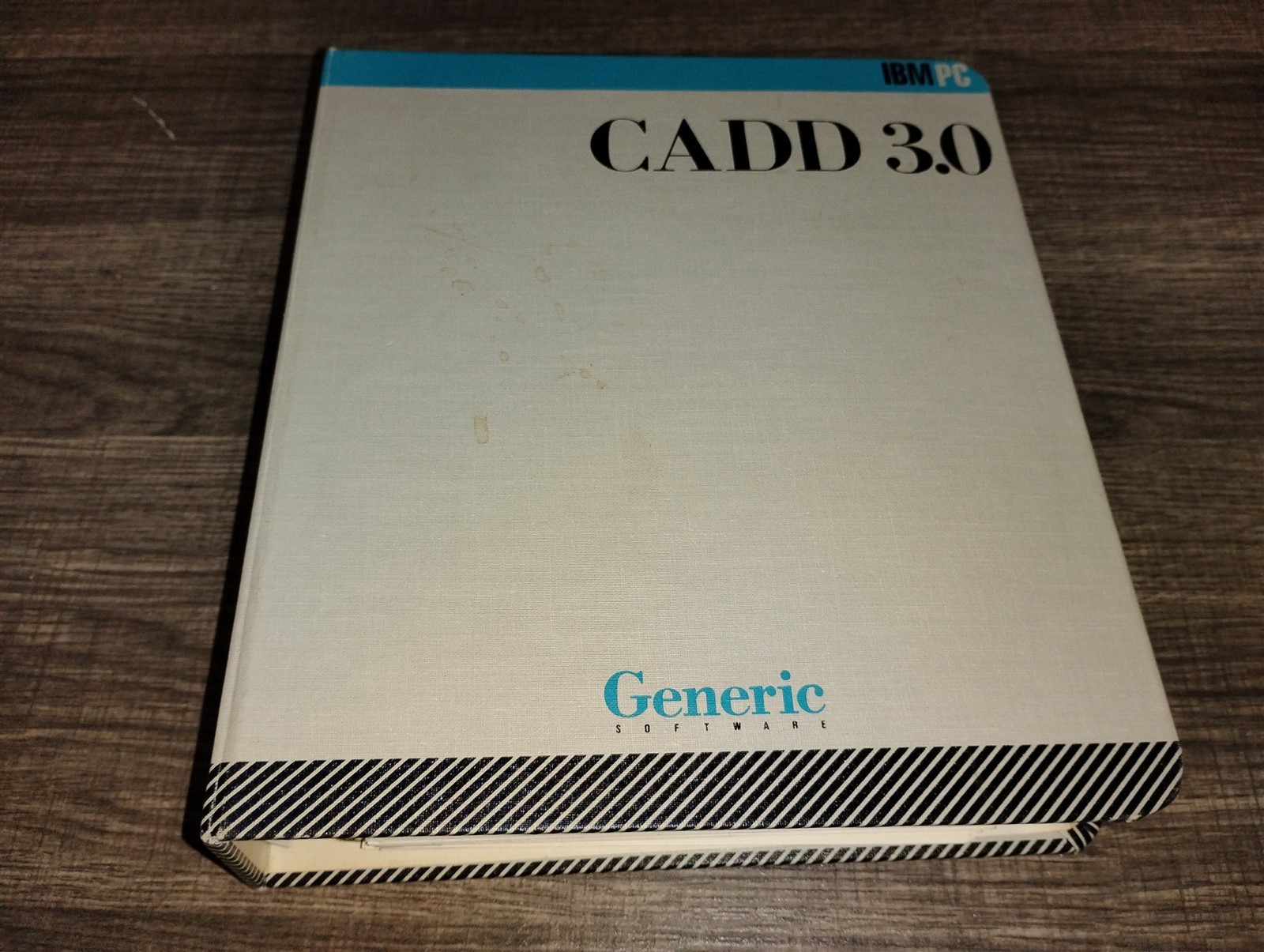 Generic CADD v 3.0 for IBM PC 5.25" Floppy Disks 1987 DOS 2.0 +Manual 5 Floppies
